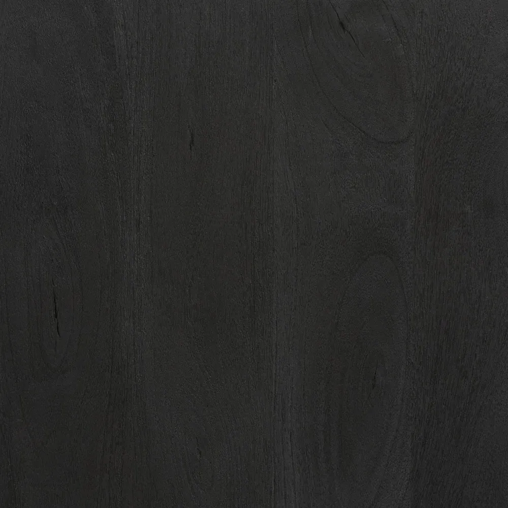 Lorna Media Console with Storage - Black, Mango Wood