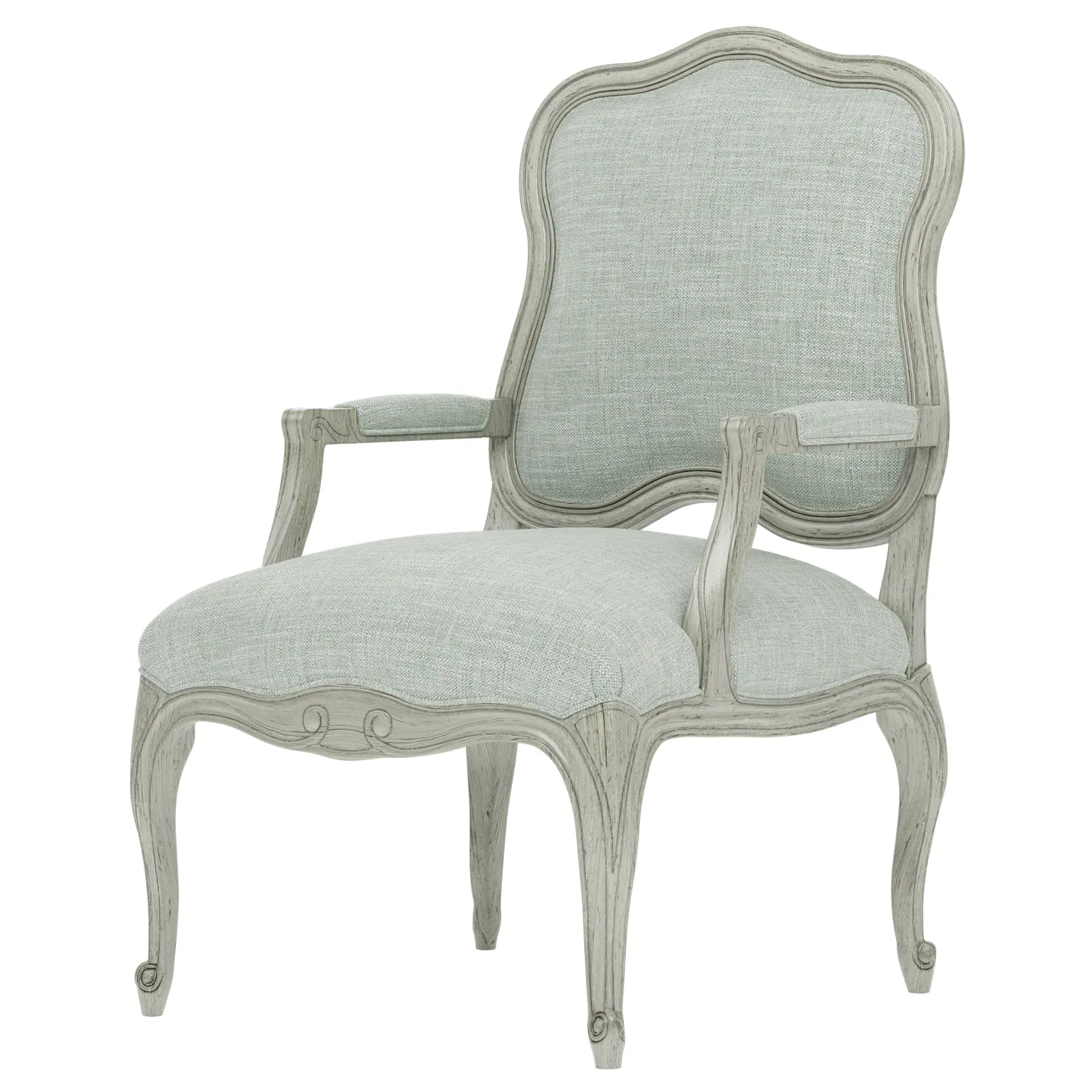 Lorraine Textured Weave Chair - Spring Blue, Hardwood