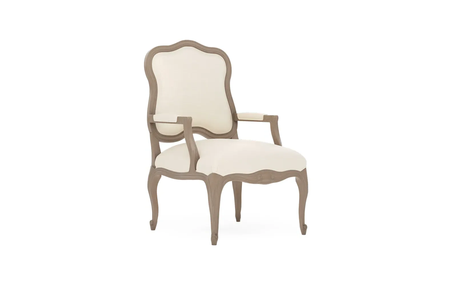 Lorraine Textured Weave Chair - White, Driftwood