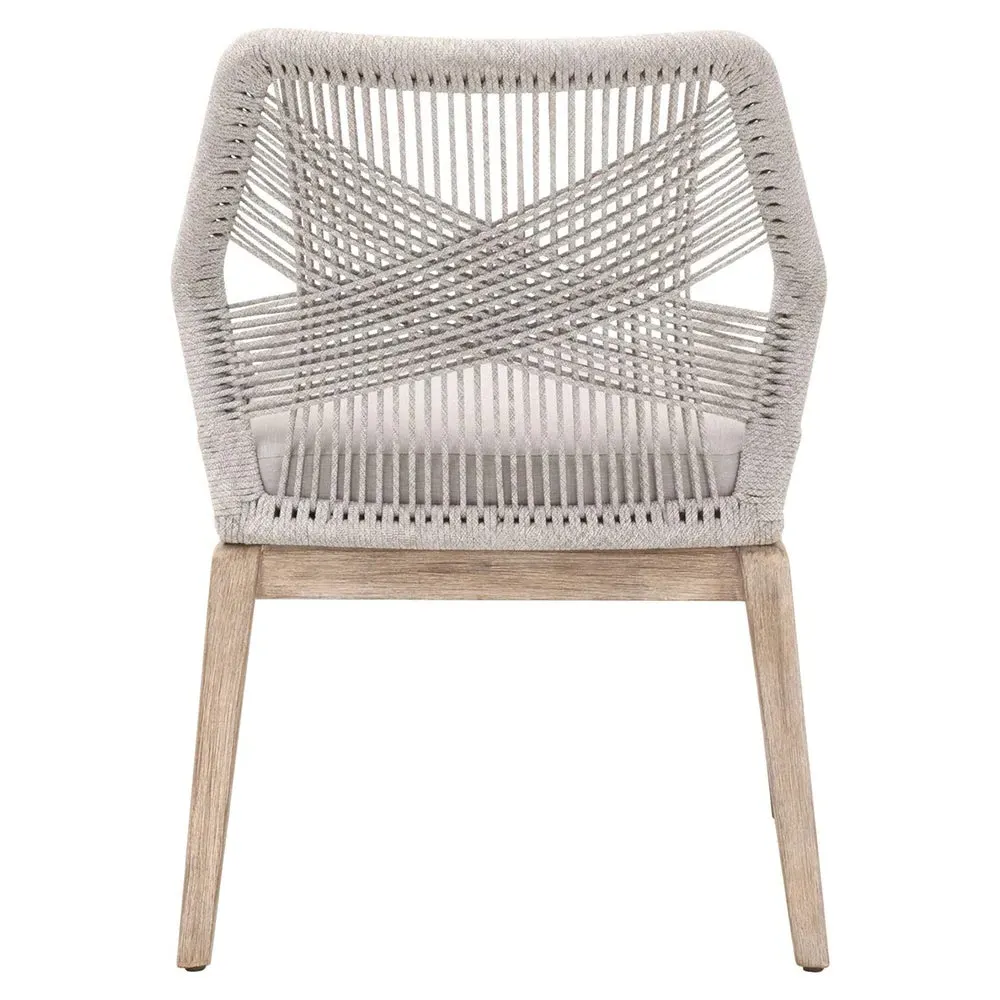 Lorry Dining Side Chairs Set of 2 - Taupe, Mahogany