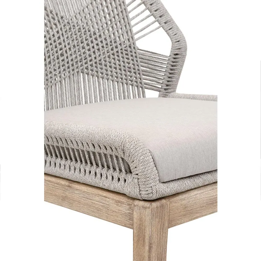 Lorry Dining Side Chairs Set of 2 - Taupe, Mahogany