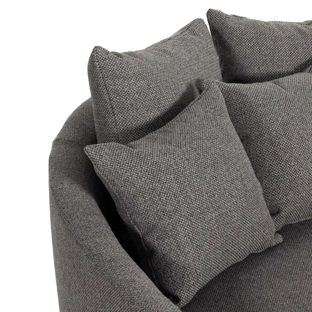 Louisa Round Sofa - Grey