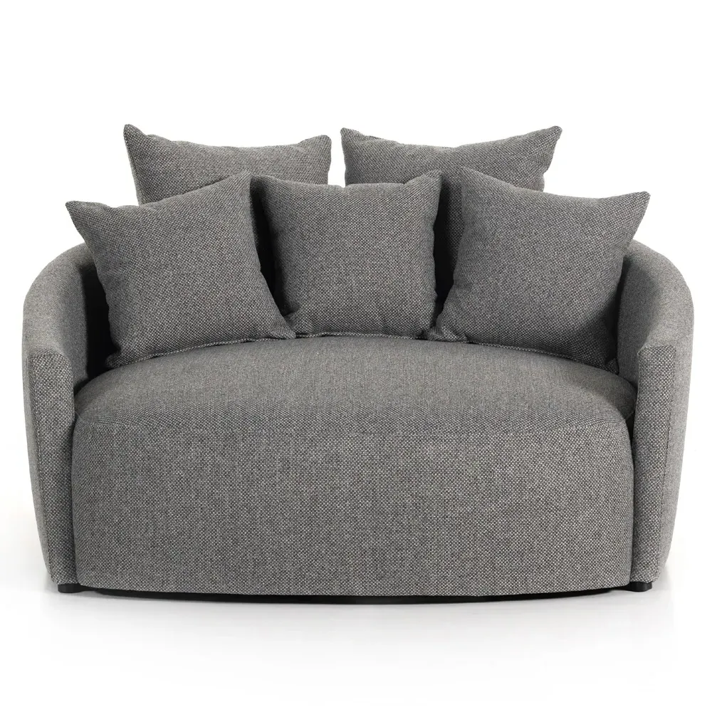 Louisa Round Sofa - Grey