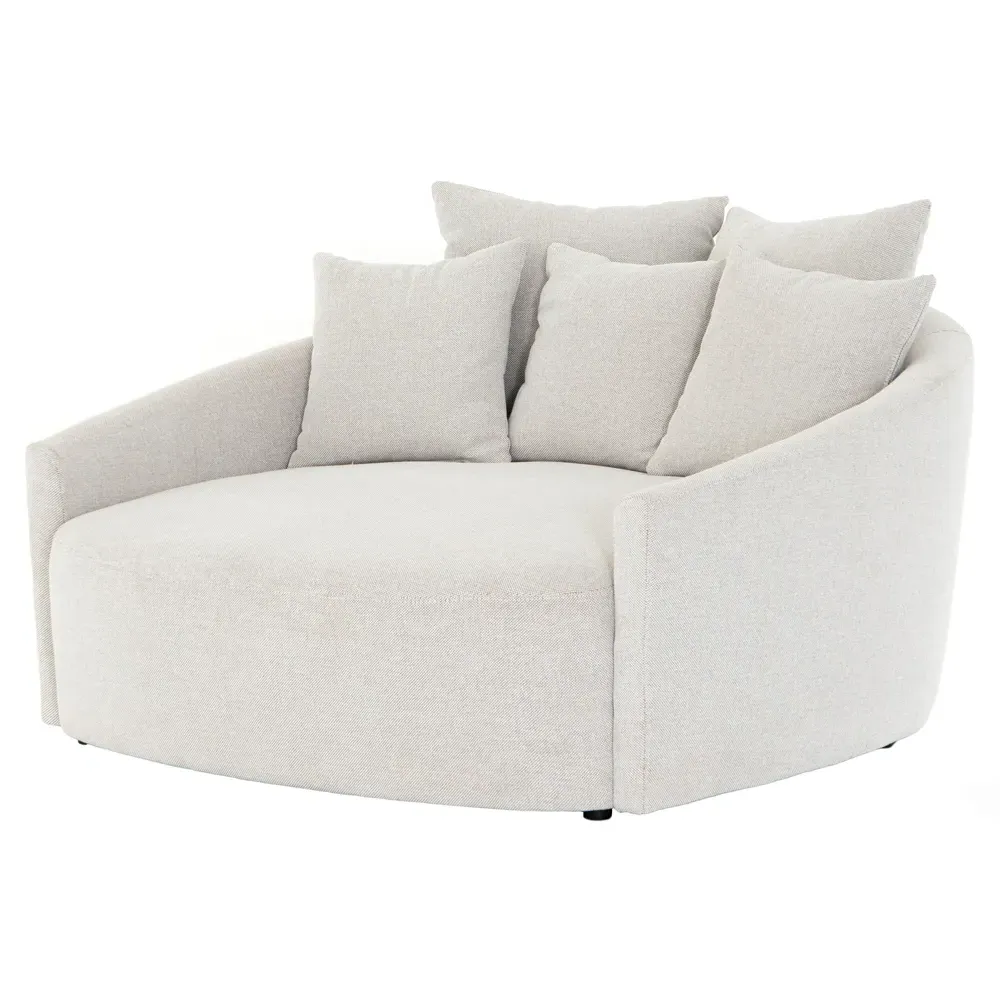 Louisa Round Sofa - Off-White Performance image