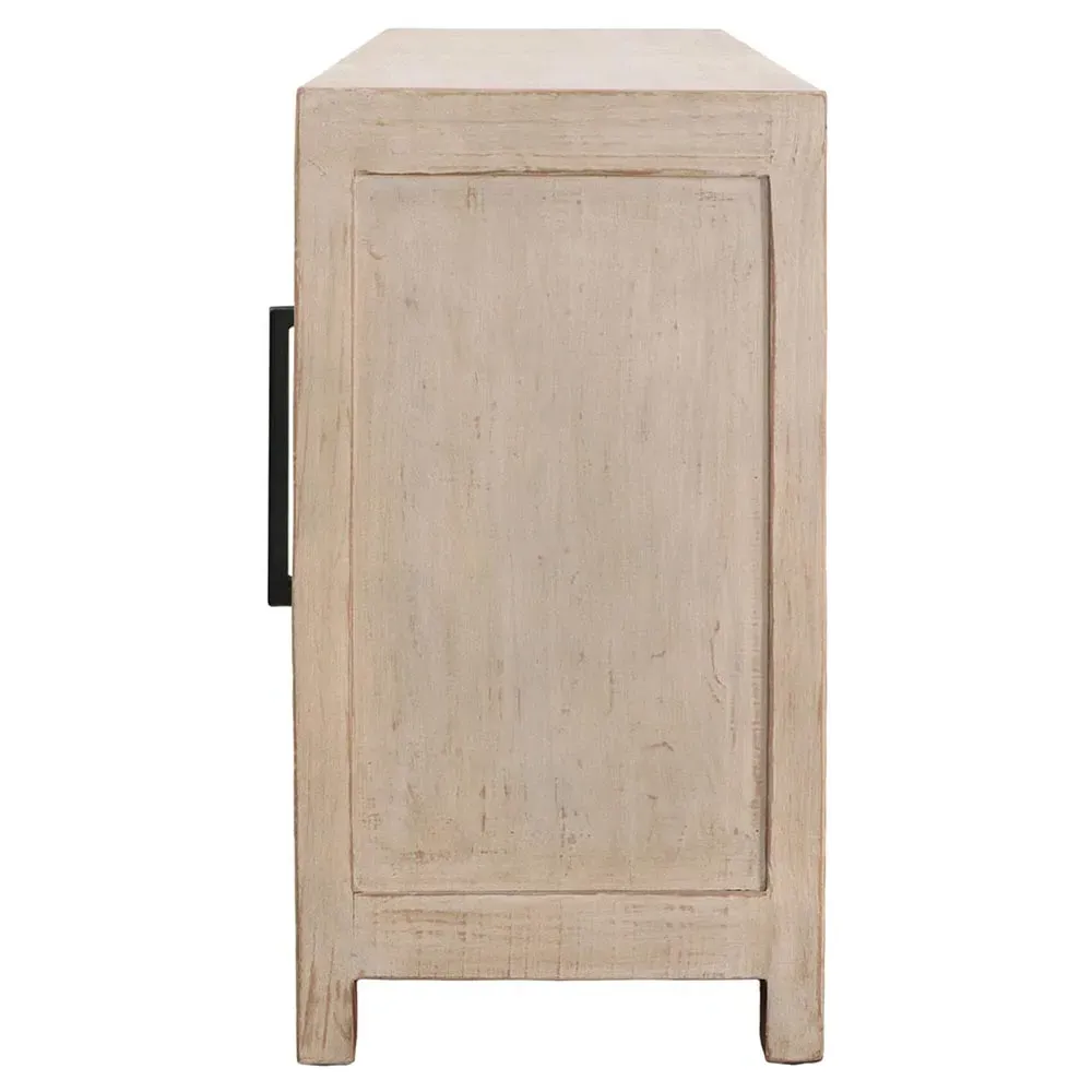 Lovenya Sideboard - Light Brown, Reclaimed Pine