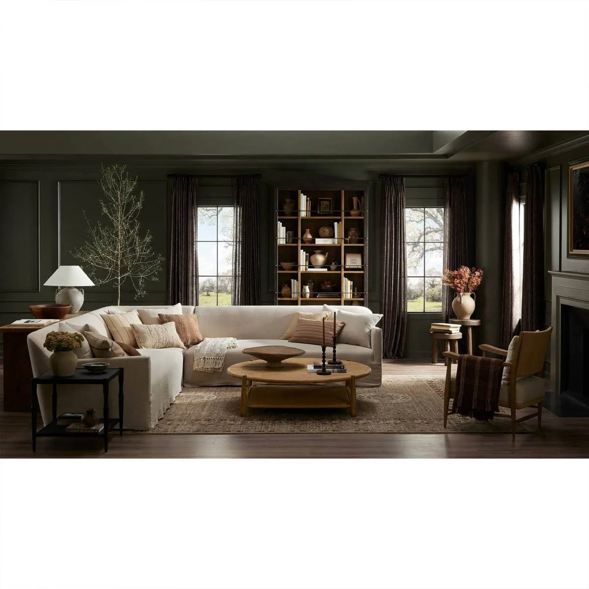 Lowell Broadway Corner Sectional - Dune, Linen