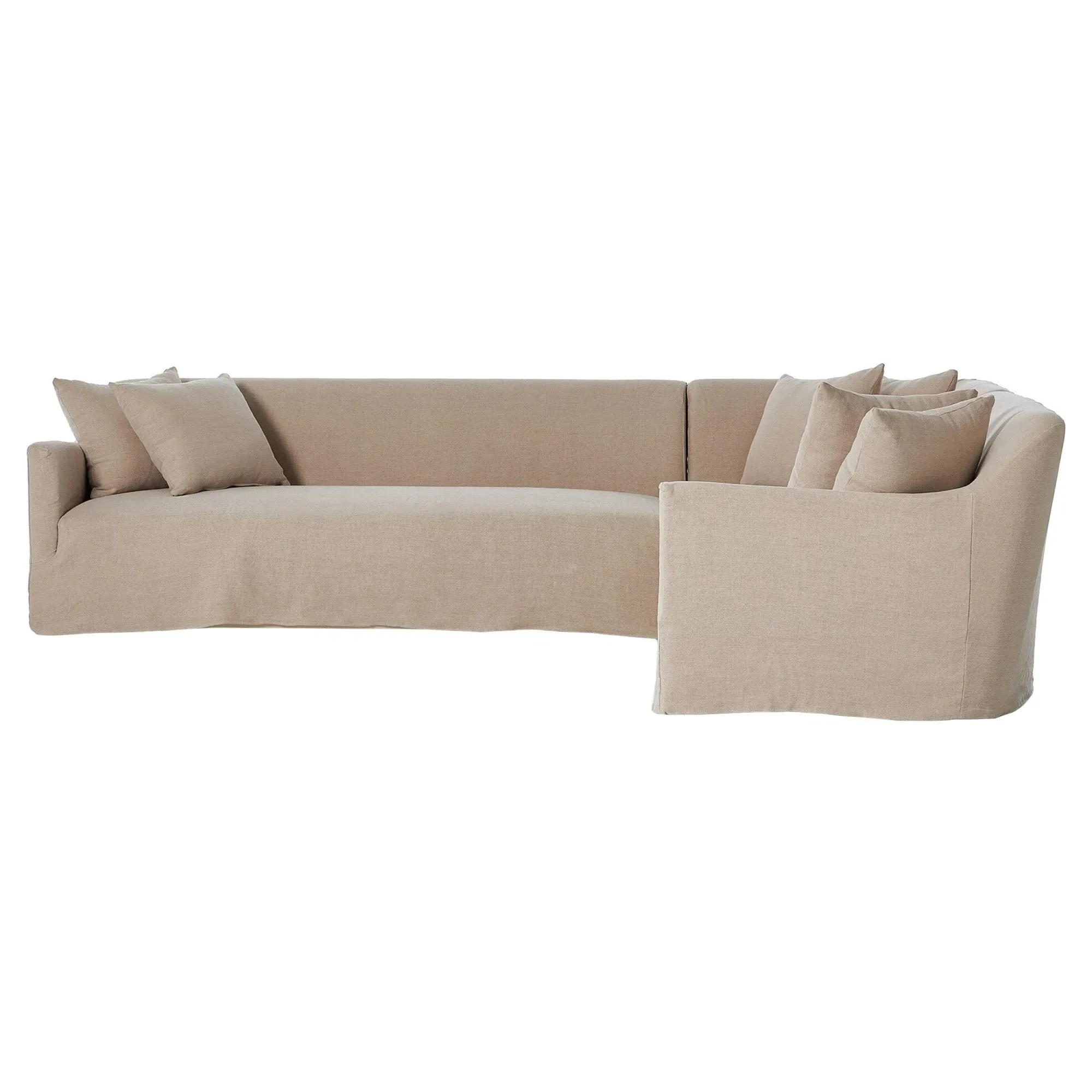 Lowell Broadway Corner Sectional - Dune, Linen image