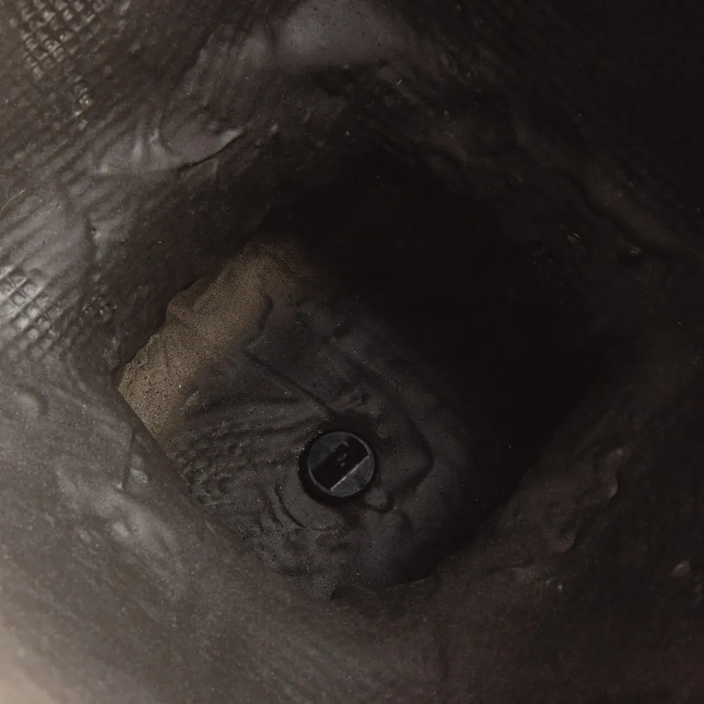 Lowell Square Footed Outdoor Planter - Black