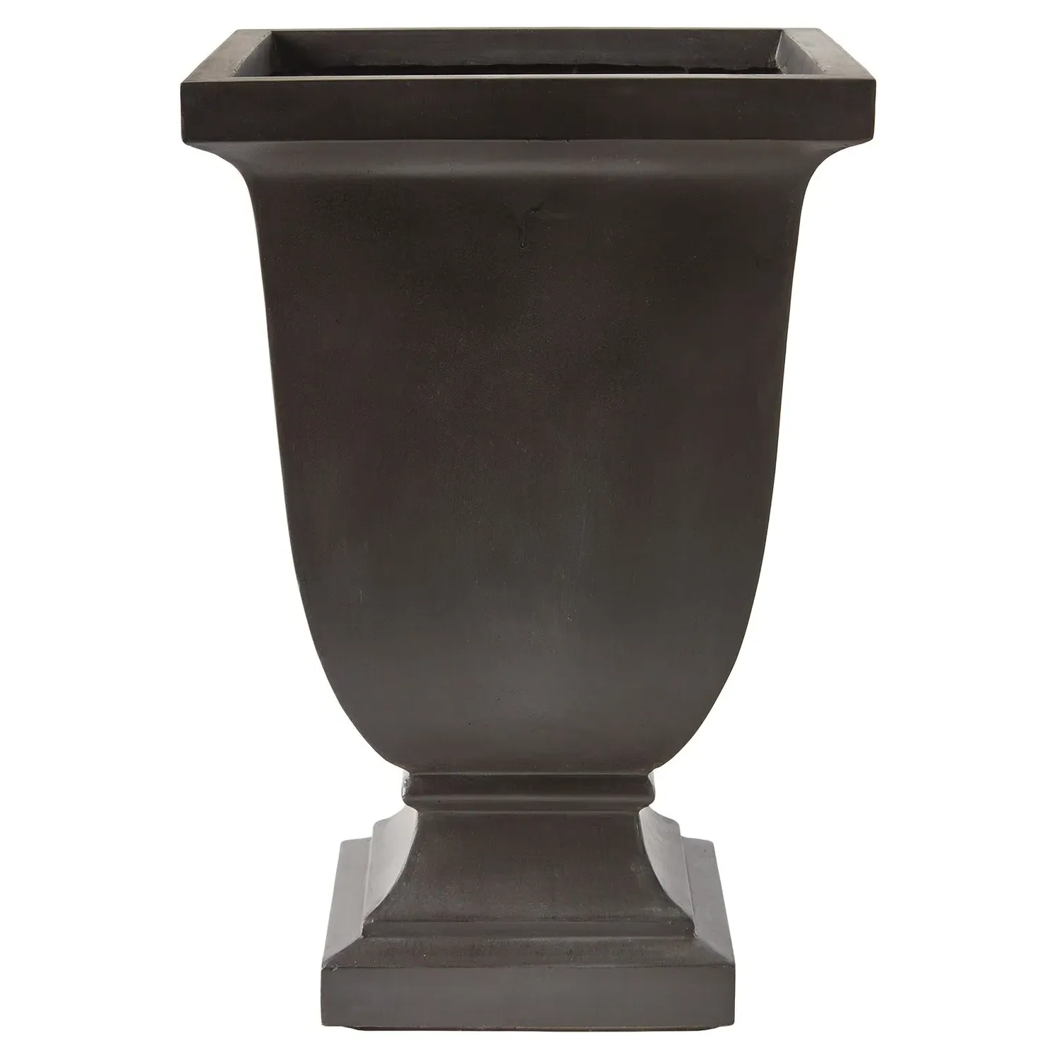 Lowell Square Footed Outdoor Planter - Black