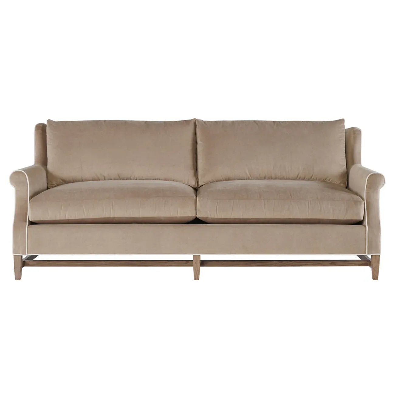 Lowen 3-Seater Sofa - Beige, Velvet image