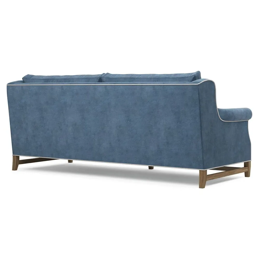 Lowen 3-Seater Sofa - Blue, Velvet