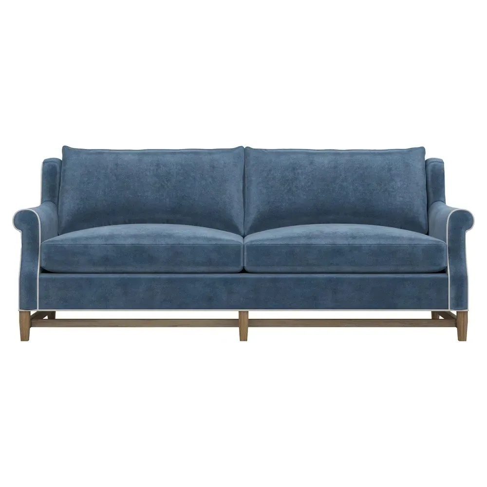 Lowen 3-Seater Sofa - Blue, Velvet image