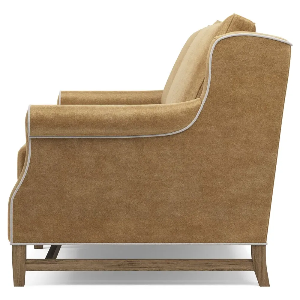 Lowen 3-Seater Sofa - Brown, Performance Velvet