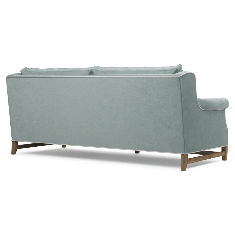 Lowen 3-Seater Sofa - Light Blue, Velvet