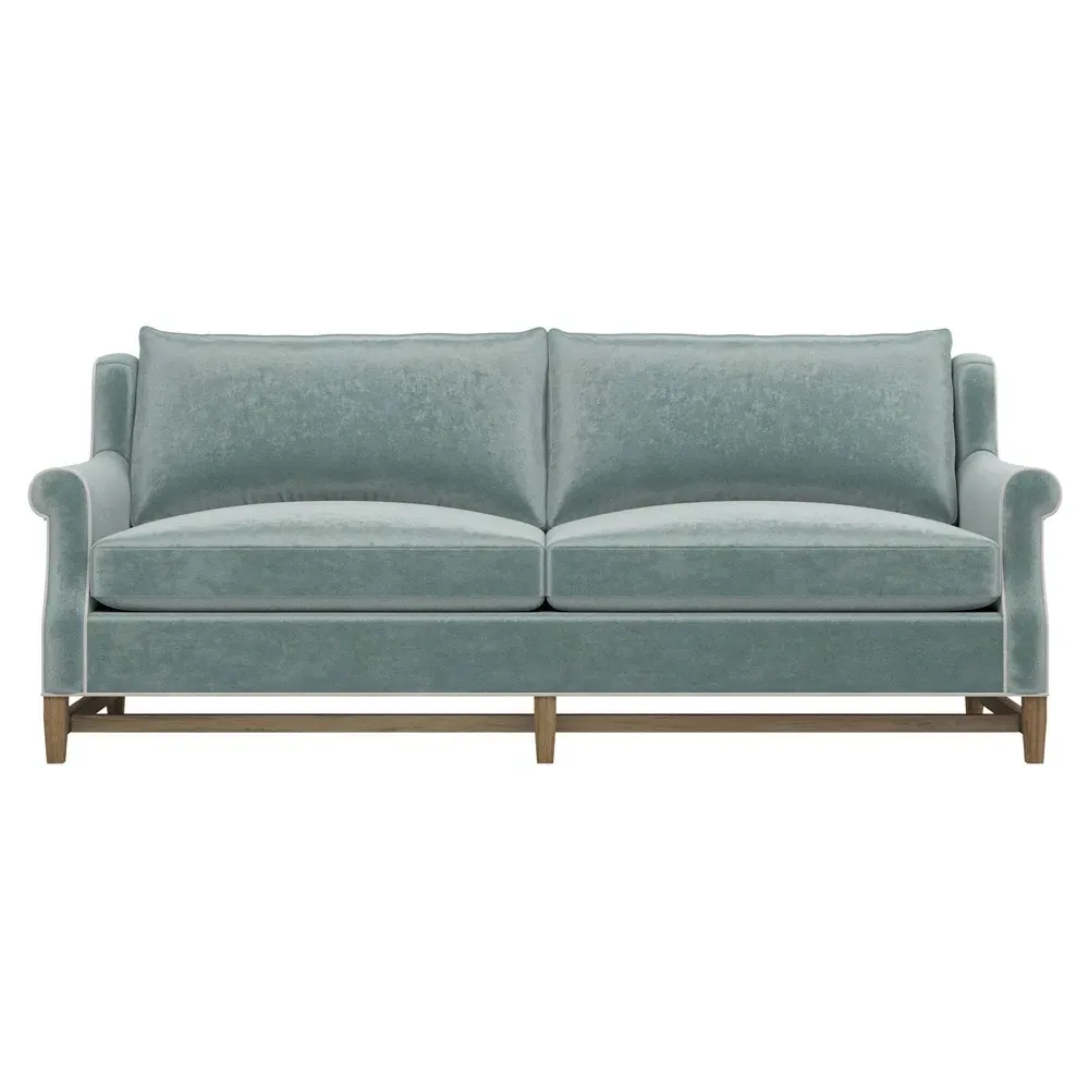 Lowen 3-Seater Sofa - Light Blue, Velvet