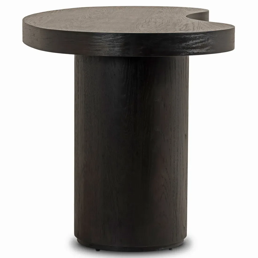 Lowen Curved Desk - Black, Oak