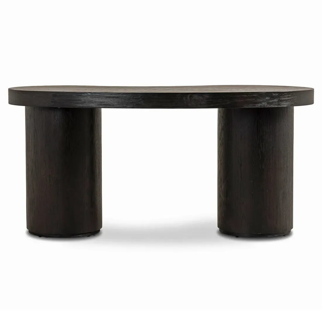 Lowen Curved Desk - Black, Oak
