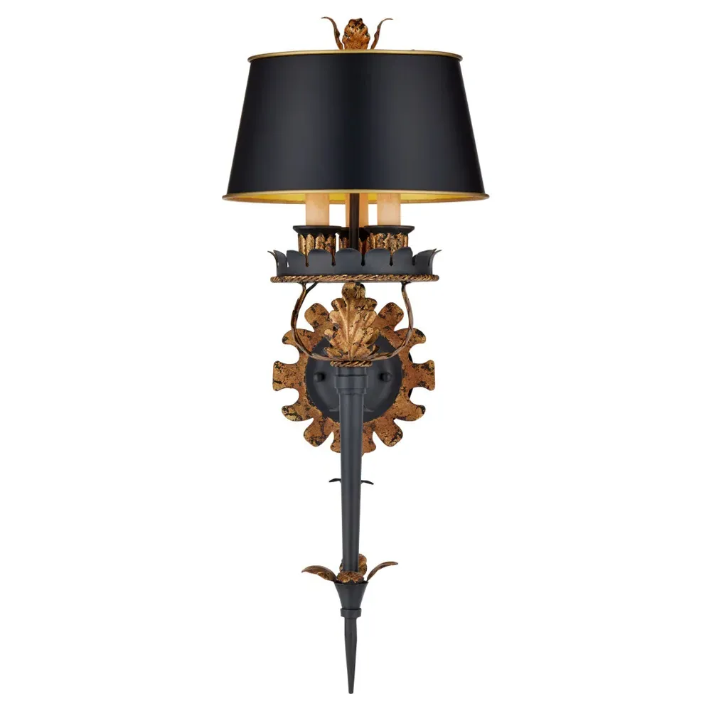 Loxley Wall Sconce - Black, Iron image