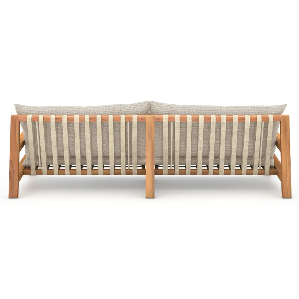 Luana 3-Seater Outdoor Sofa - Beige, Teak