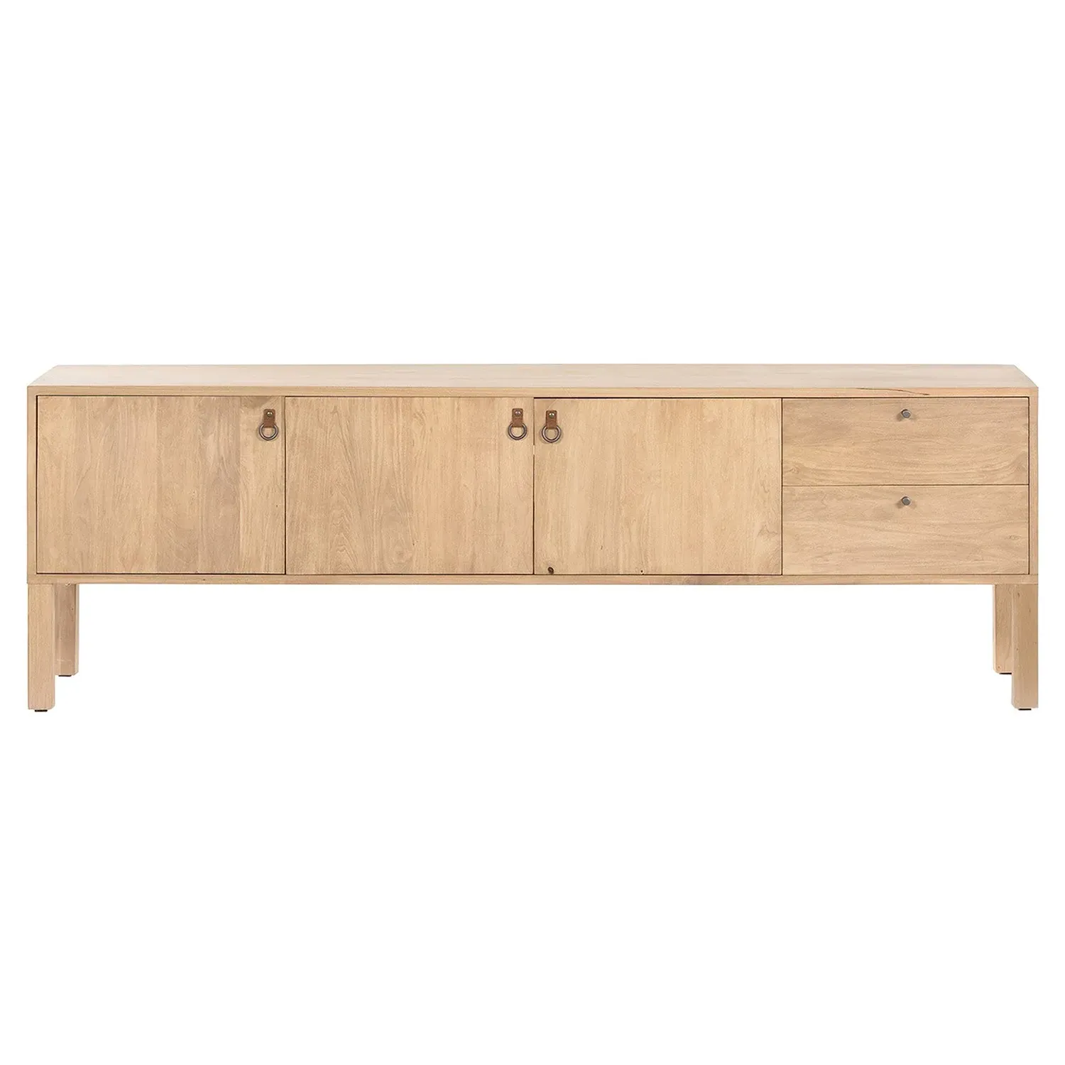 Luca 2 Drawer 3 Door Media Console - Beige, Wood image