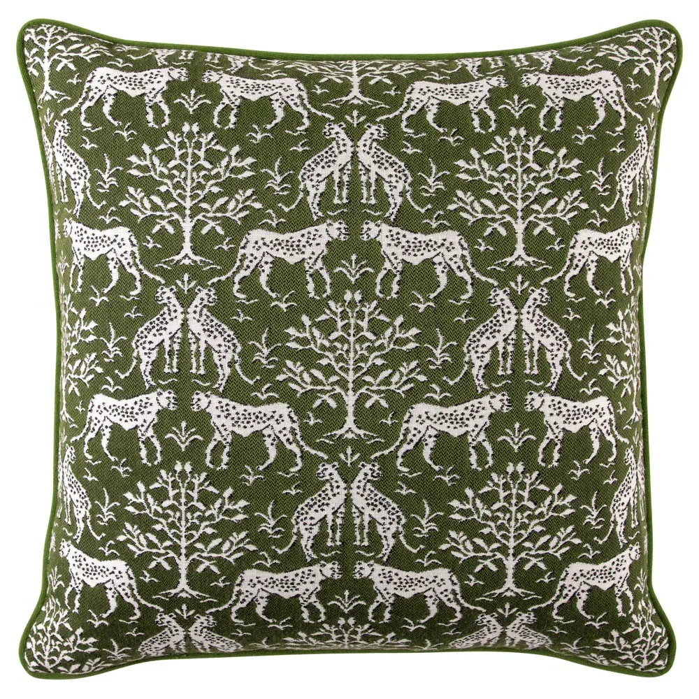 Luca Global 22x22 Throw Pillow - Dark Green, Sunbrella Acrylic