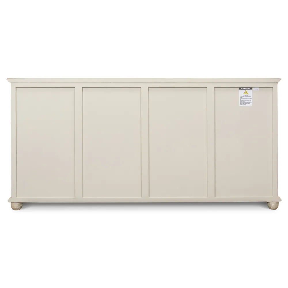 Lucas 4 Door Sideboard - Grey, Pine