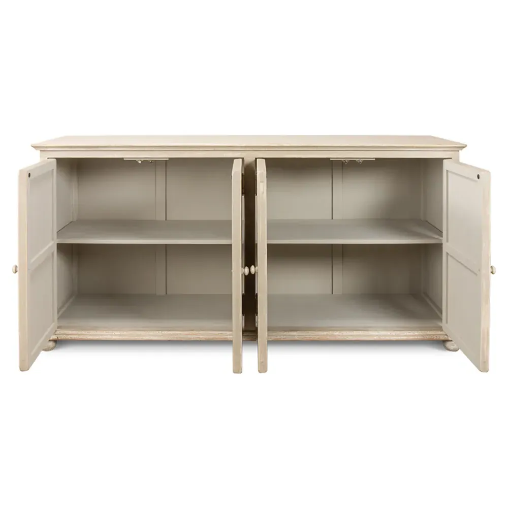 Lucas 4 Door Sideboard - Grey, Pine
