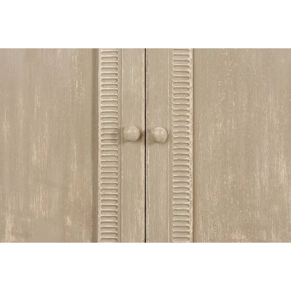 Lucas 4 Door Sideboard - Grey, Pine