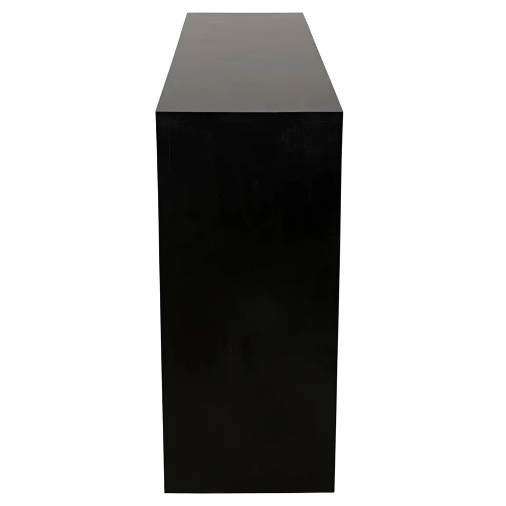 Lucasta Arched Console Table - Black, Mahogany