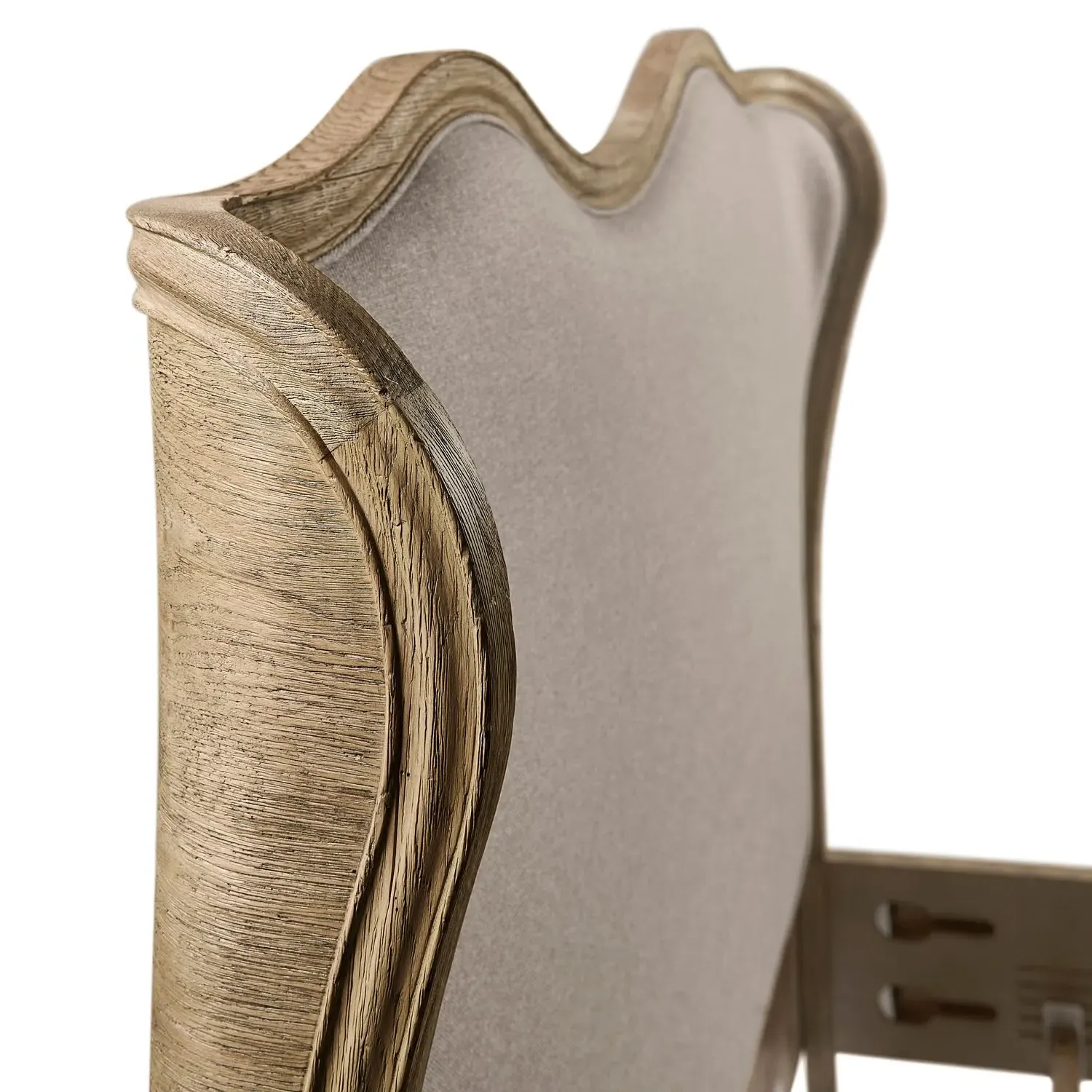 Lucca King Size Wingback Bed - Brown, Oak