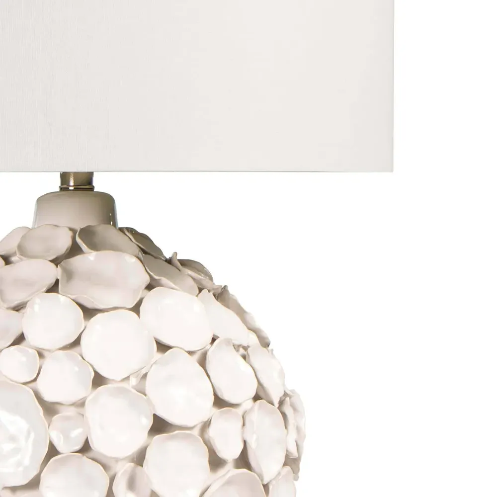 Lucia Ceramic Table Lamp - White