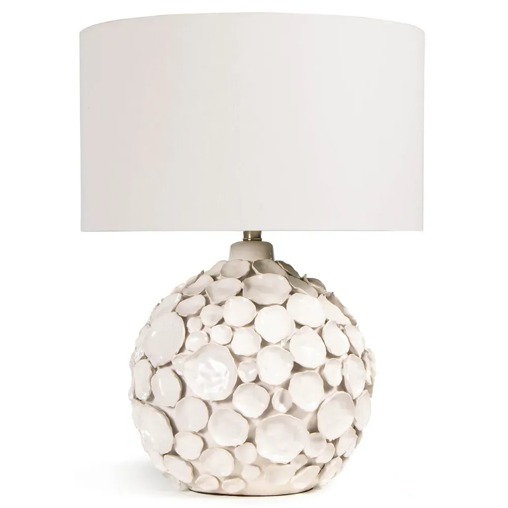 Lucia Ceramic Table Lamp - White