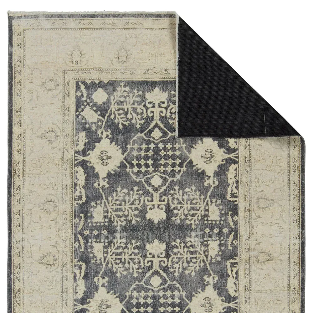 Luciana Medallion Patterned Rug - Navy, Cotton