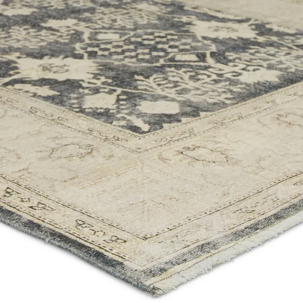 Luciana Medallion Patterned Rug - Navy, Cotton