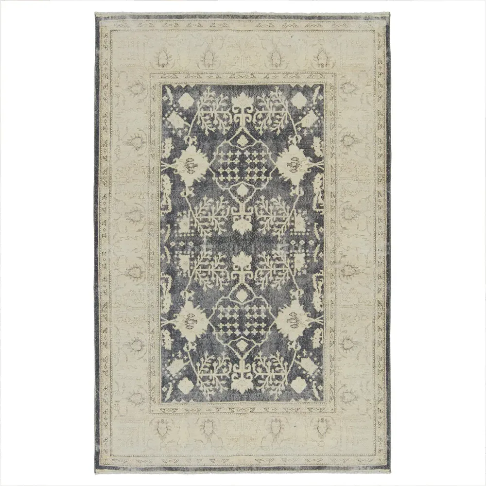 Luciana Medallion Patterned Rug - Navy, Cotton