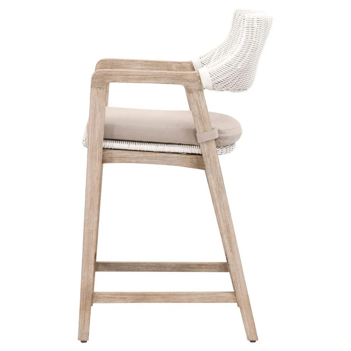 Lucile Counter Stool - Beige, Rattan