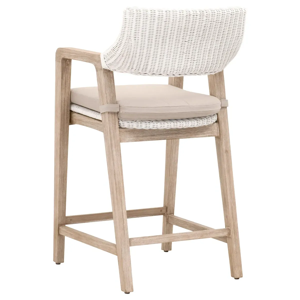 Lucile Counter Stool - Beige, Rattan