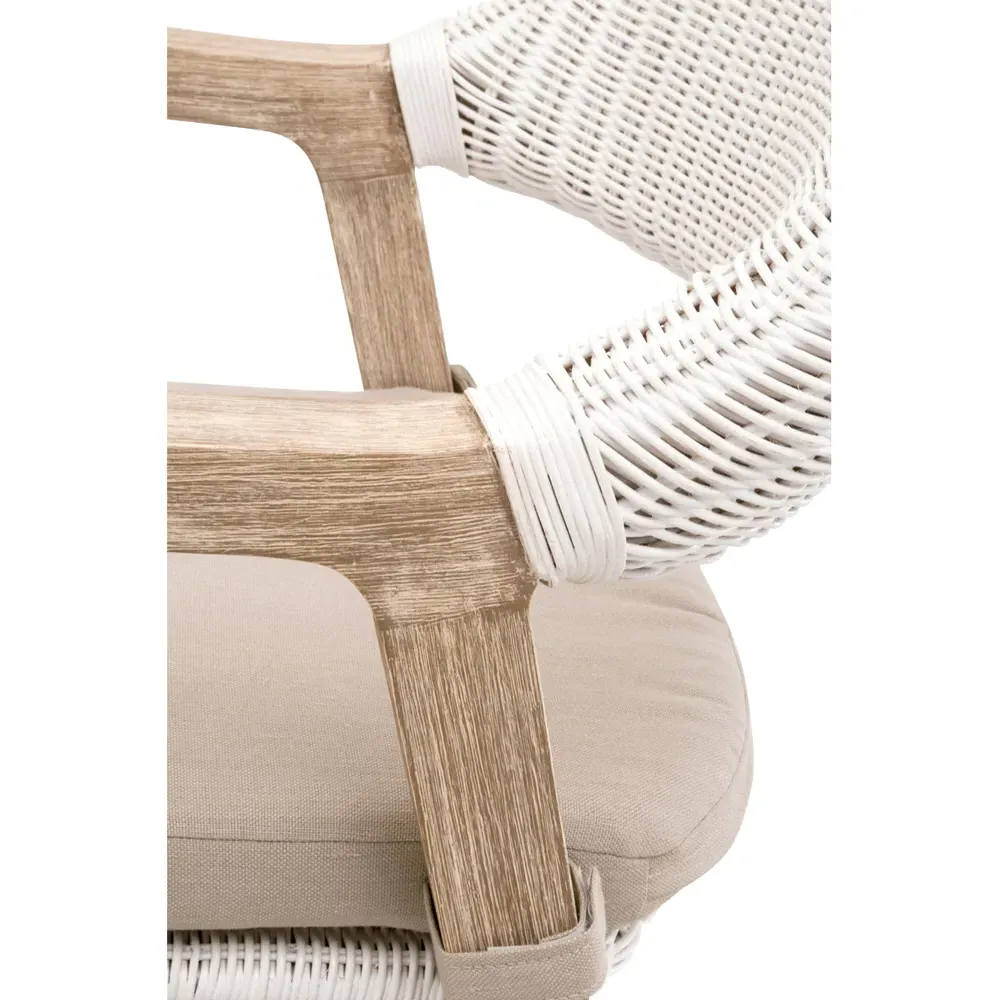 Lucile Counter Stool - Beige, Rattan