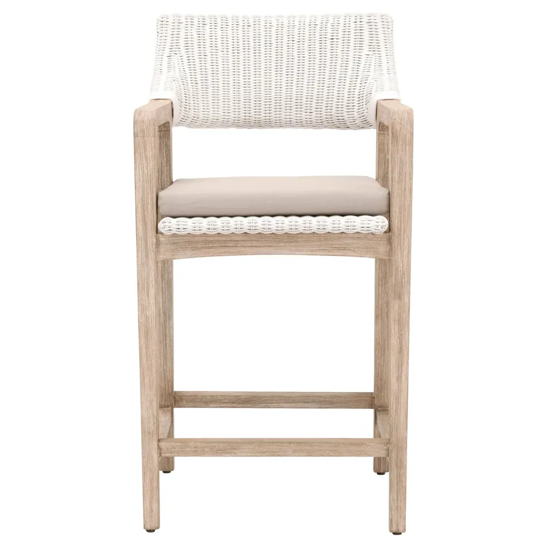 Lucile Counter Stool - Beige, Rattan