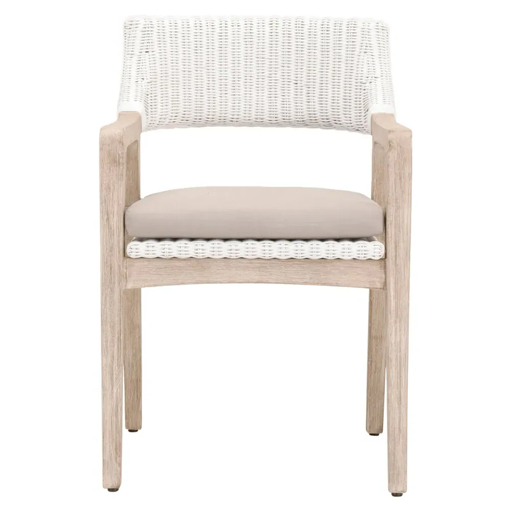 Lucile Dining Arm Chair - Beige, Rattan image