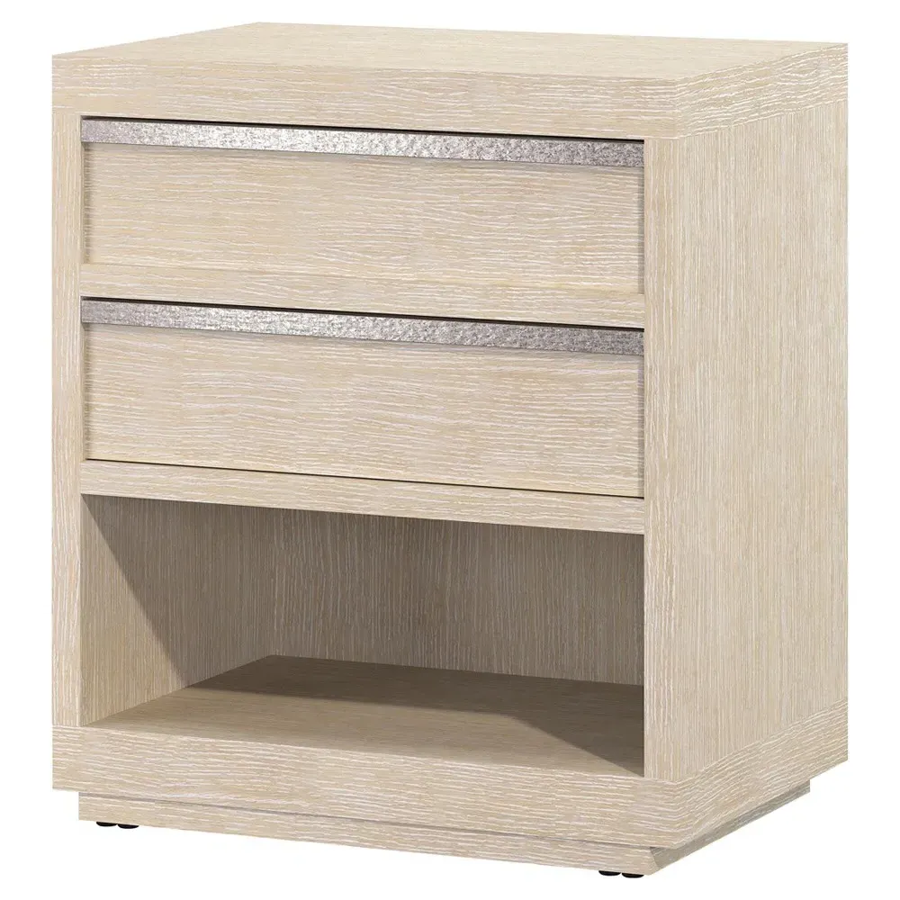 Lucilla Nightstand - Brown, Resin Wood