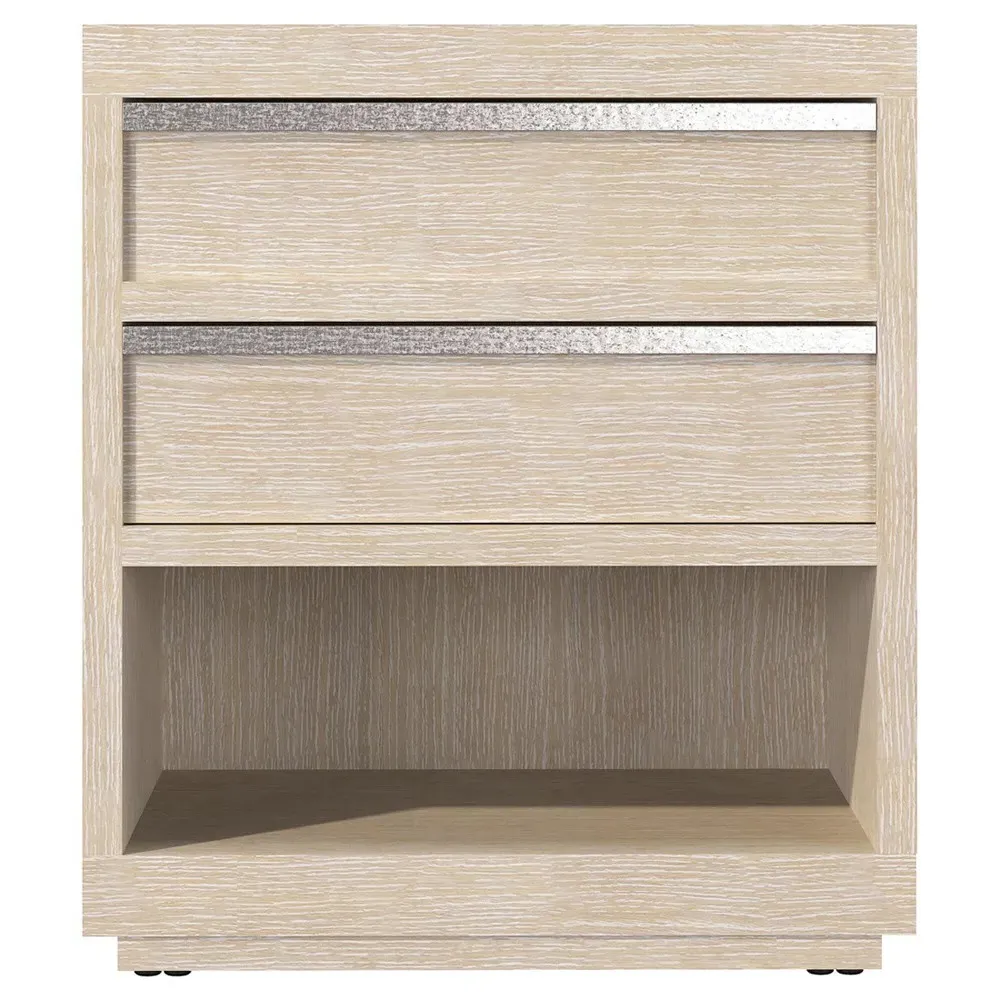 Lucilla Nightstand - Brown, Resin Wood