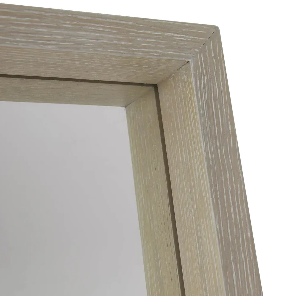 Lucilla Rectangular Floor Mirror - Brown, Wood