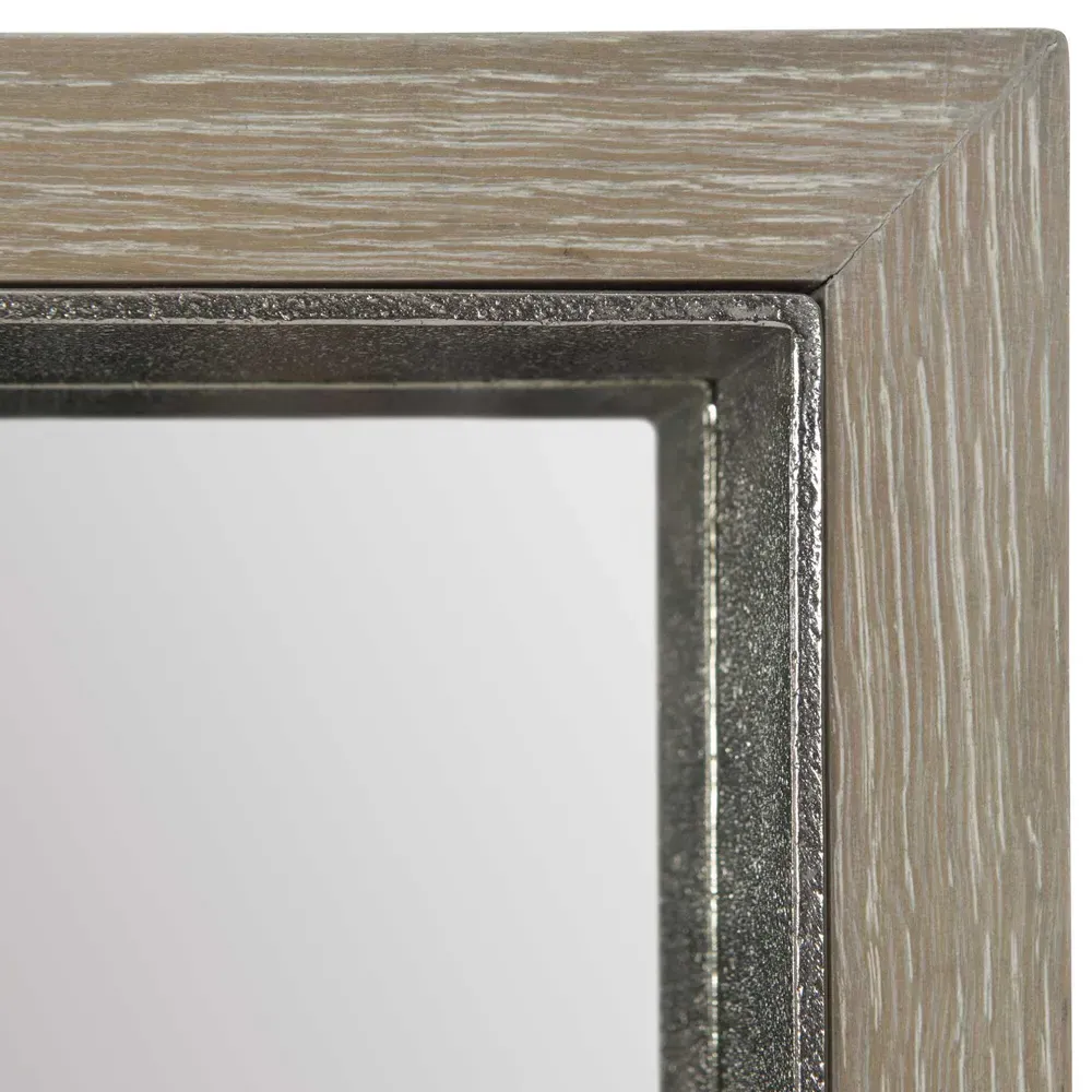Lucilla Rectangular Wall Mirror - Brown, Wood