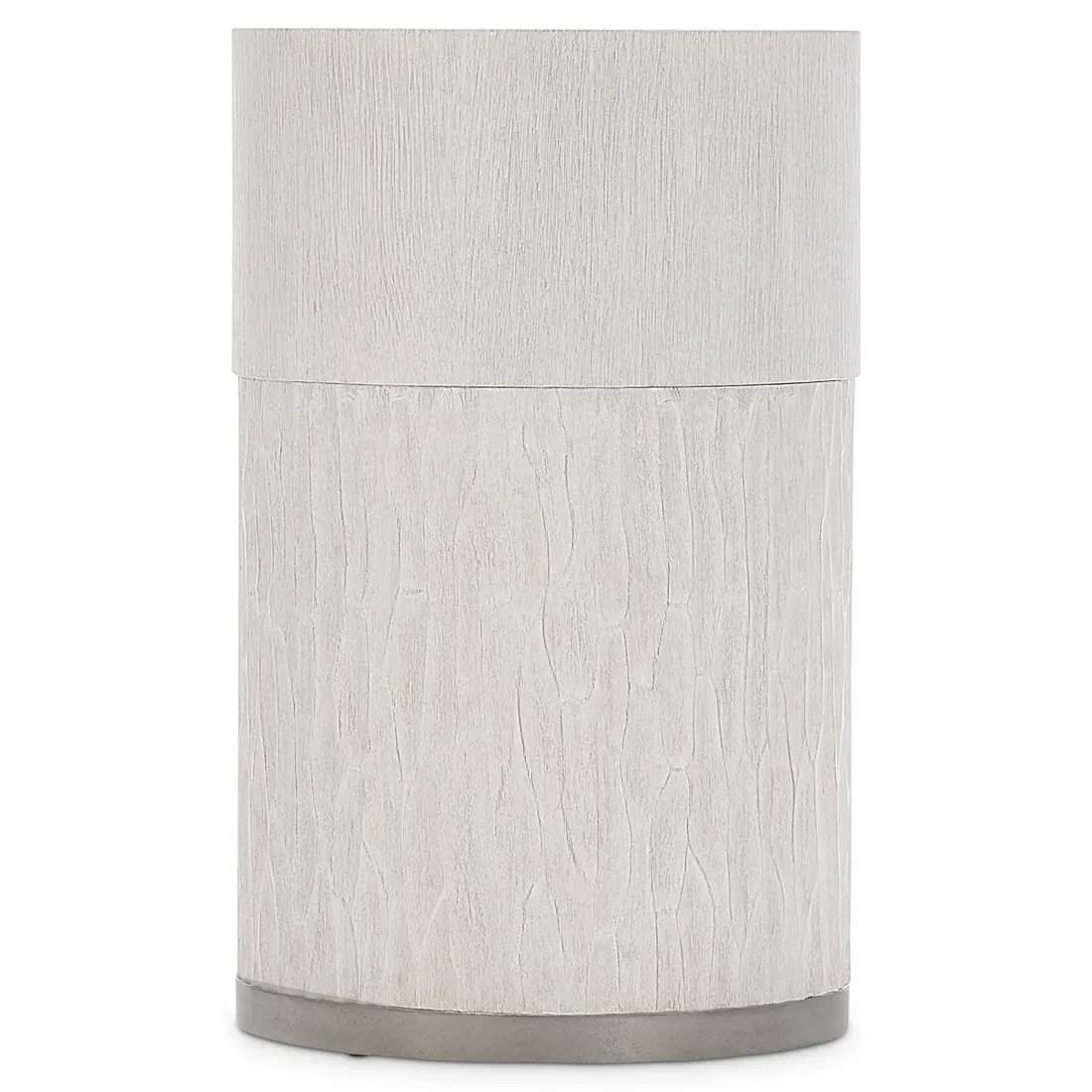 Lucilla Round Drink Table - White, Oak