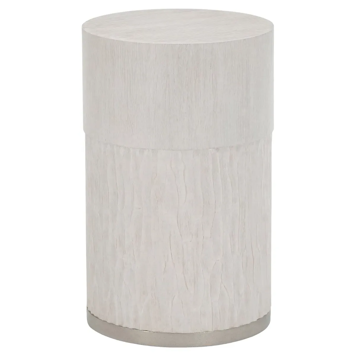 Lucilla Round Drink Table - White, Oak image