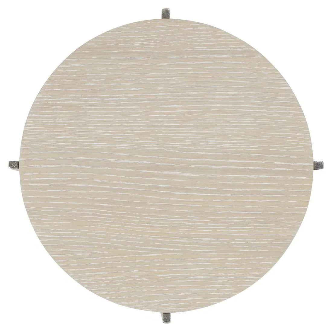 Lucilla Round Side Table - Brown, Cast Aluminum