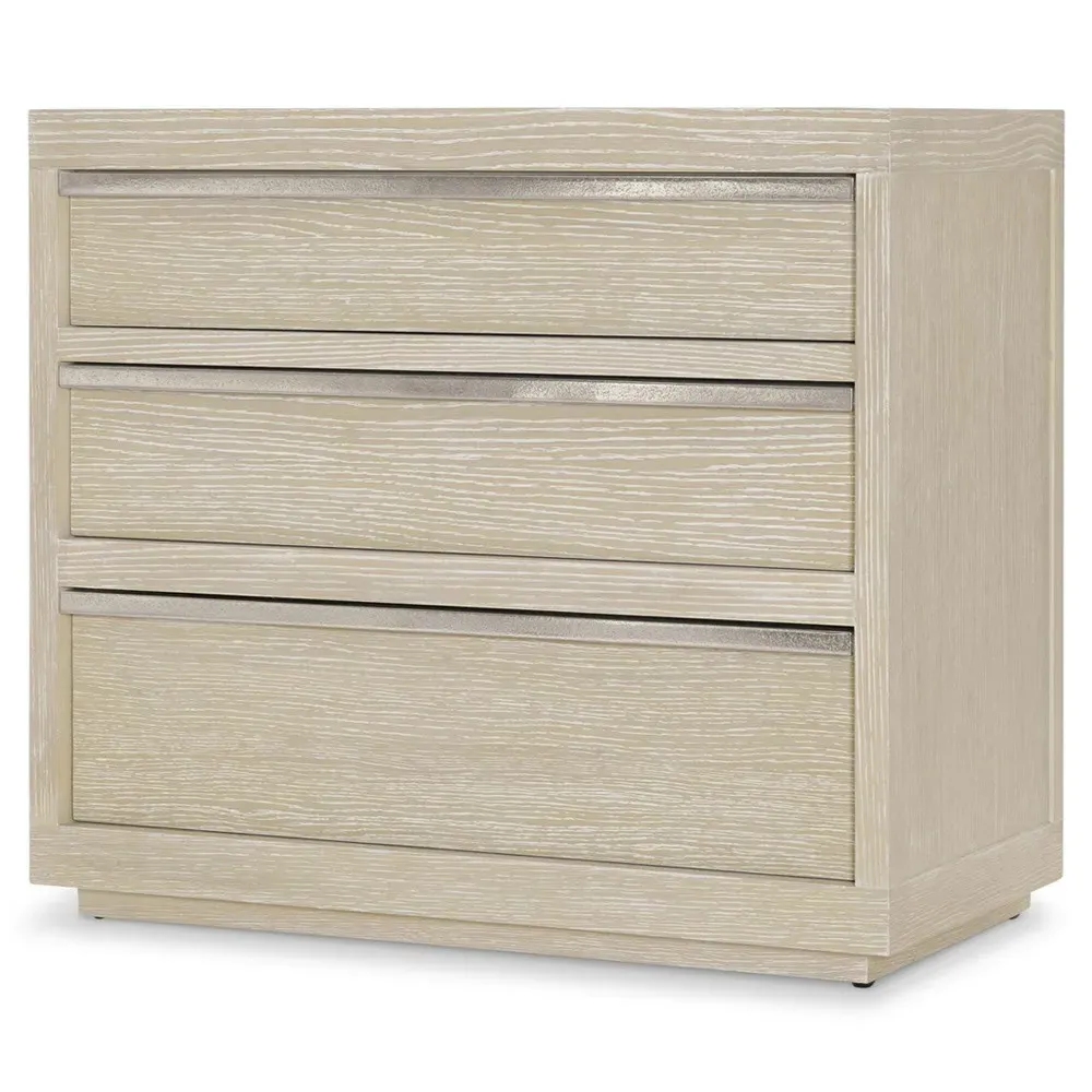 Lucilla Wide Nightstand - Brown, Resin Wood