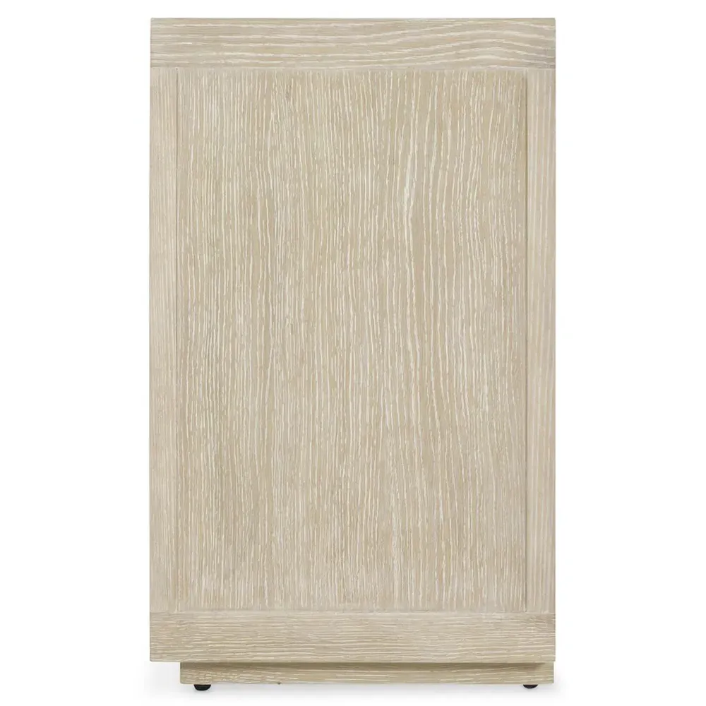 Lucilla Wide Nightstand - Brown, Resin Wood