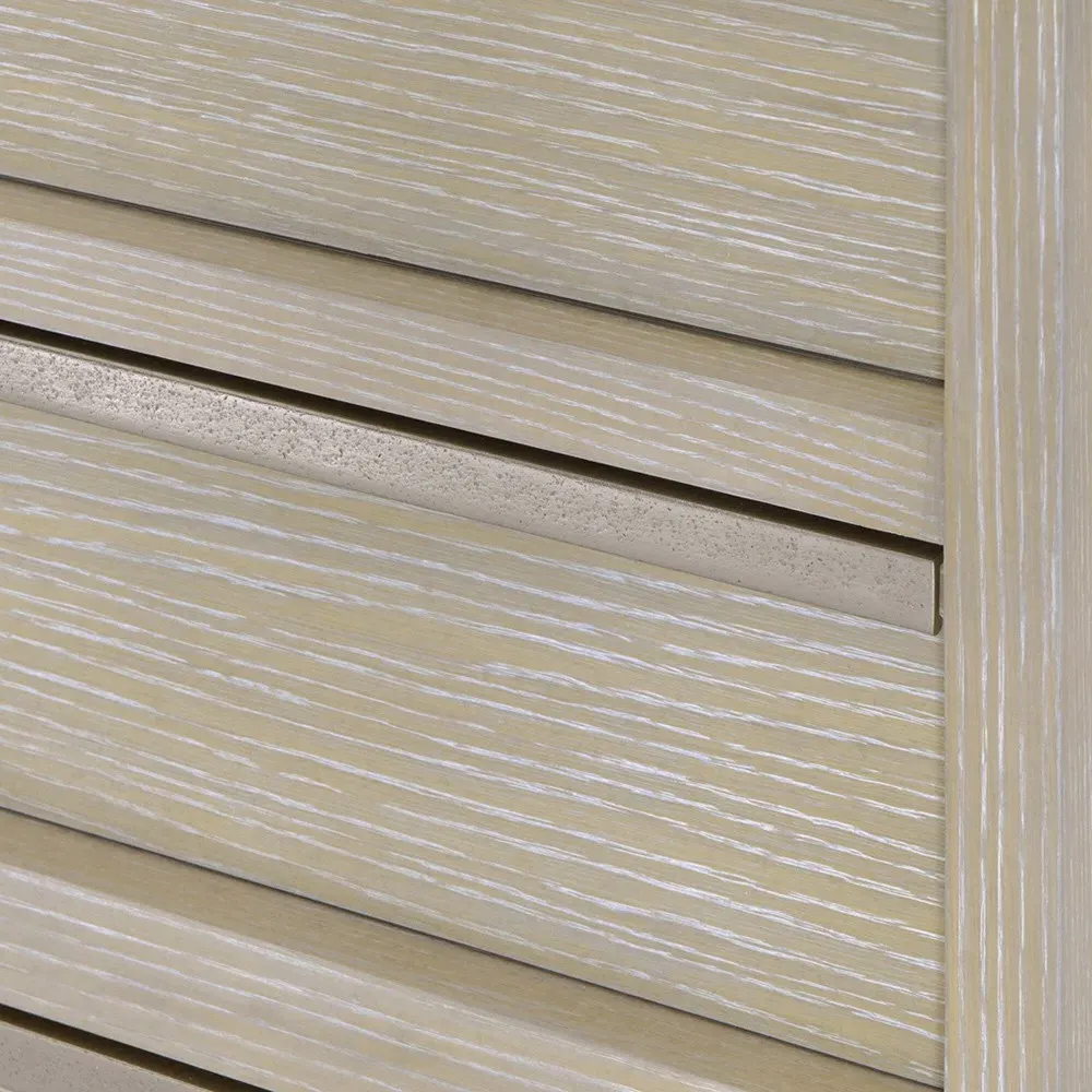 Lucilla Wide Nightstand - Brown, Resin Wood